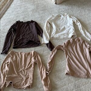 Set of Skims-Esque Long Sleeve Tops